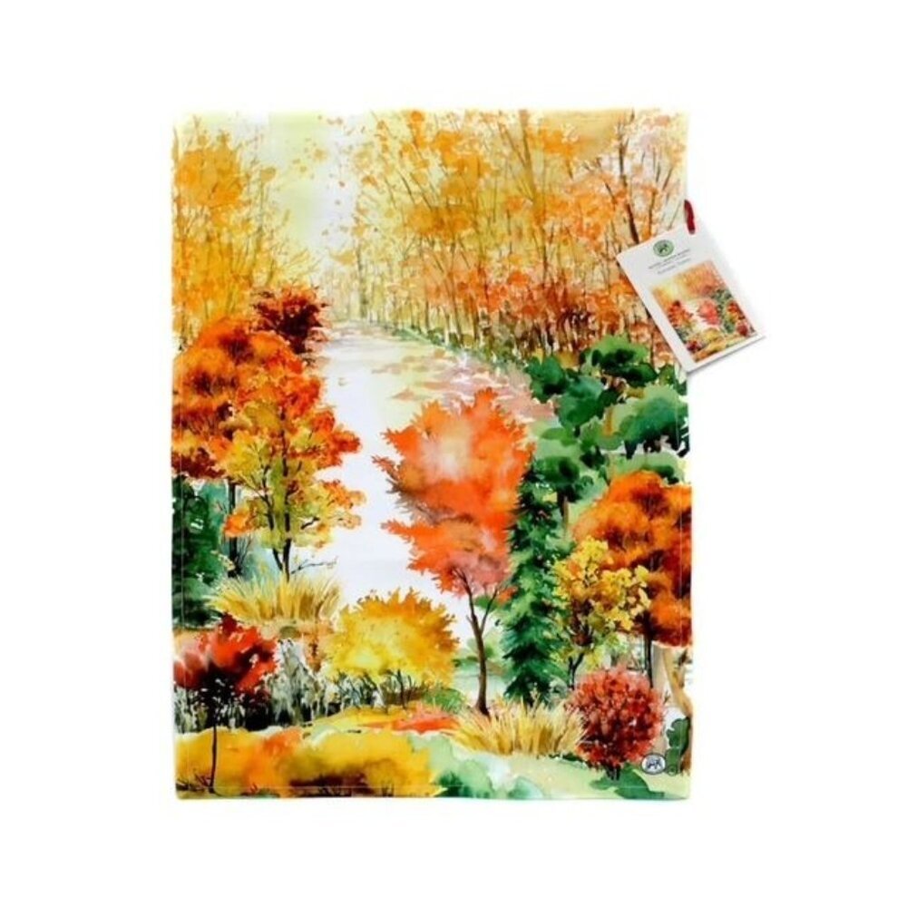 NWT Michel Design Works Orchard Breeze Kitchen Towel Set Of 2 Autumn Leaves